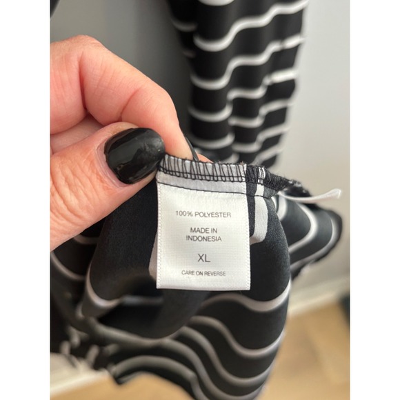 New York Company Womens Striped Button Down Shirt Dress with Belt XL - Picture 3 of 4